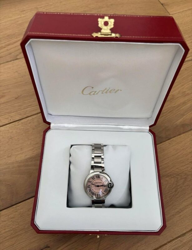 photo de Montre Cartier Ballon Bleu Rose Femme – W6920100