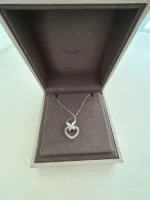 photo de Collier Chaumet Cœur Lien en Or Blanc avec 33 Diamants