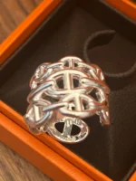 photo de Hermes Bague Chaine d’Ancre argento 925 misura 057