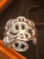 photo de Hermes Bague Chaine d’Ancre argento 925 misura 057