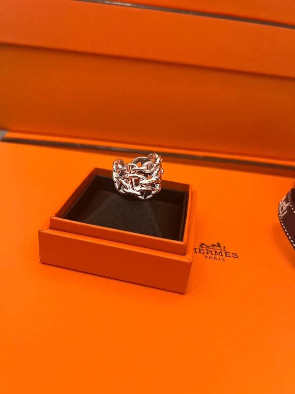 photo de Hermes Bague Chaine d’Ancre argento 925 misura 057