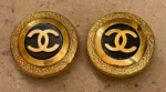 photo de Chanel Vintage XXL Disk Earrings
