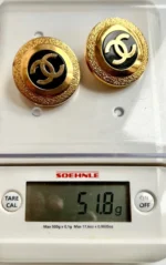 photo de Chanel Vintage XXL Disk Earrings