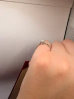 photo de Bague Cartier 1895 en Platine PT 950 avec Diamant 0,25 ct