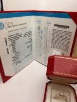 photo de Bague Cartier 1895 en Platine PT 950 avec Diamant 0,25 ct