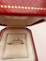 photo de Bague Cartier 1895 en Platine PT 950 avec Diamant 0,25 ct