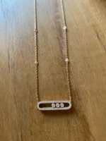 photo de Collier Messika Move Pavé en Or Rose et Diamants