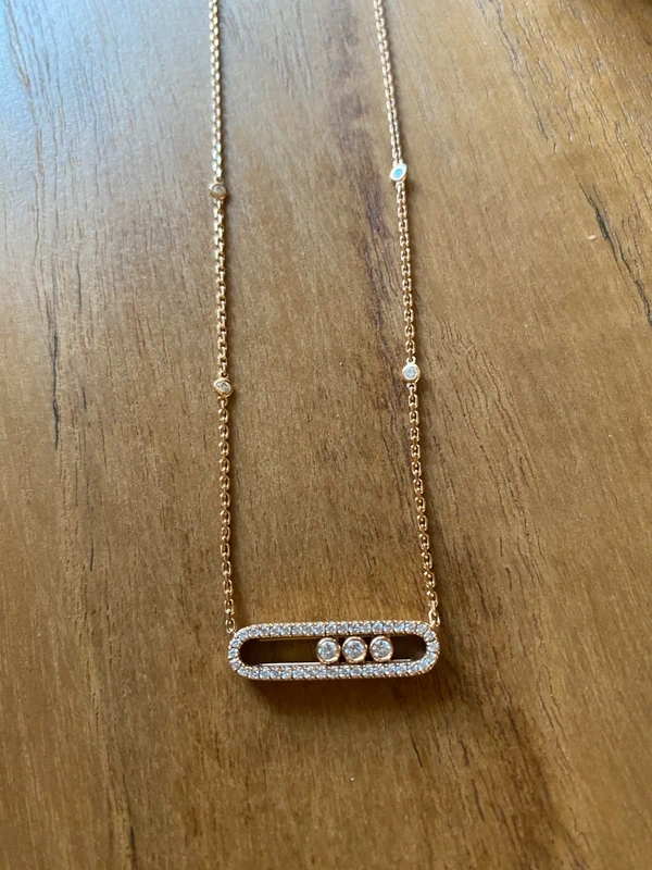 photo de Collier Messika Move Pavé en Or Rose et Diamants