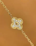 photo de Van Cleef & Arpels Vintage Alhambra 5 motifs Or jaune 750/1000, Diamant, Malachite