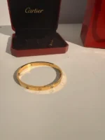 photo de Bracelet Cartier Love (4 diamants, taille 18, largeur 6,1 mm)