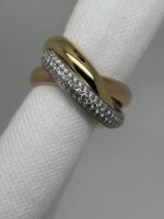 photo de Bague Cartier Trinity en Or Jaune, Rose et Blanc 18 Carats avec Diamants