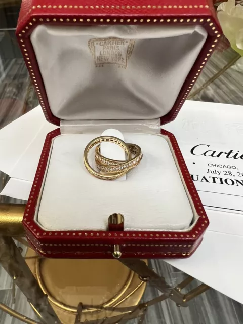 photo de Bague en Or Trinity Diamond de Cartier 100 % Authentique