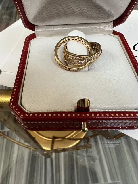 photo de Bague en Or Trinity Diamond de Cartier 100 % Authentique