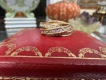 photo de Bague en Or Trinity Diamond de Cartier 100 % Authentique