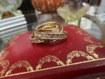 photo de Bague en Or Trinity Diamond de Cartier 100 % Authentique