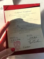 Cartier Love Or jaune 750/1000 (Modèle Classique) 4 diamants – Taille 18 – Image 5