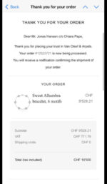 Van Cleef & Arpels Alhambra 6 motifs Or blanc Diamant - Taille : 17.5 cm – Image 11