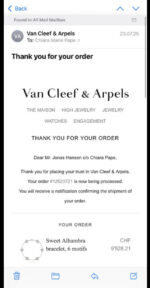 Van Cleef & Arpels Alhambra 6 motifs Or blanc Diamant - Taille : 17.5 cm – Image 12