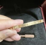 bracelet Cartier LOVE – Or rose, 6 diamants taille 15