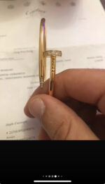 Cartier Juste un Clou or jaune (Modèle Classique) Diamants – Taille 18 – Image 6